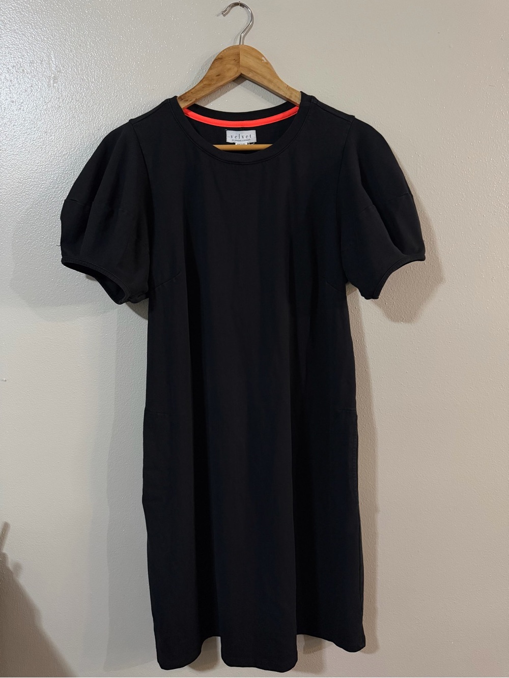Velvet by Graham & Spencer Anthropologie Puff Sleeve Cotton Dress